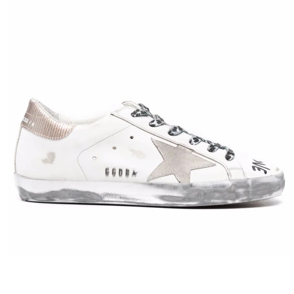 Golden Goose Super-Star Love print sneakers - size 39 ( 8 1/2 women’s) - Picture 4 of 12